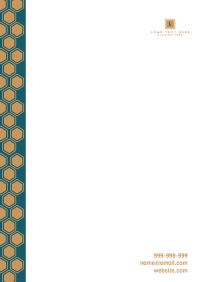 Honeycomb Pattern Letterhead