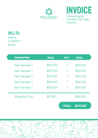 Food Pattern Invoice