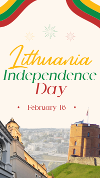 Rustic Lithuanian Independence Day Facebook Story