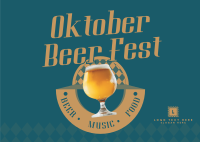 Diamond Oktober Fest Postcard