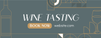 Elegant Wine Tasting Facebook Cover Image Preview