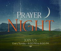 Prayer Night  Facebook Post