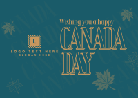 Hey Hey It's Canada Day Postcard
