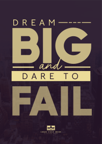 Dreaming Big Poster