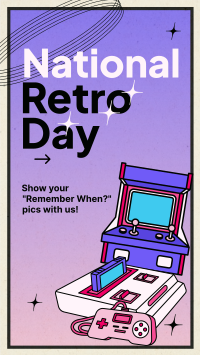 Unique Retro Day  Facebook Story