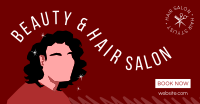 Hair Salon Minimalist Facebook Ad