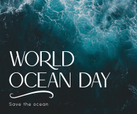 Minimalist Ocean Advocacy Facebook Post