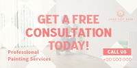 Painting Service Consultation Twitter Post