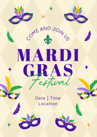 Mardi Gras Festival Flyer