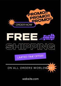 Worldwide Shipping Promo Flyer