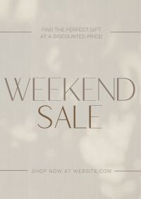 Minimalist Weekend Sale Flyer