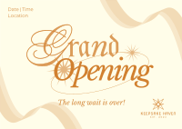 Elegant Grand Opening Postcard Image Preview