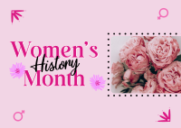 Celebrating Women History Postcard