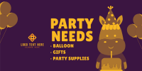 Party Supplies Twitter Post