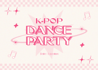 Kpop Y2k Party Postcard