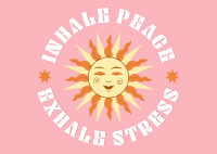 Peace Relax Day Postcard