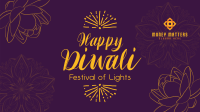Lotus Diwali Greeting Facebook Event Cover