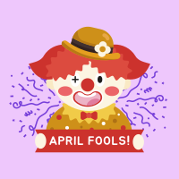 April Fools Clown Banner Instagram Post