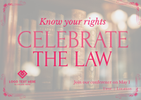 Legal Celebration Postcard