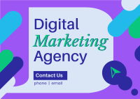 Strategic Digital Marketing Postcard Design