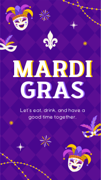 Mardi Gras Masquerade Facebook Story