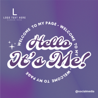 Disco Hello Instagram Post Design