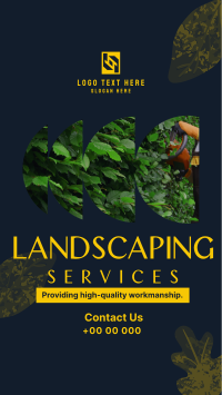 Professional Landscaping Services Facebook Story