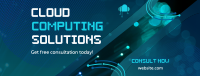 Cloud Computing Solutions Facebook Cover Image Preview