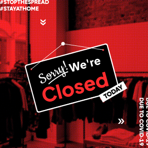 We're Closed Sign Instagram Post Image Preview