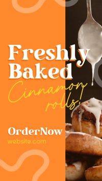 Freshly Baked Cinnamon Facebook Story