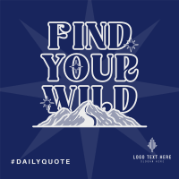 Wild Outdoor Adventure Instagram Post Design