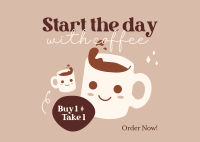 Coffee Promo Postcard