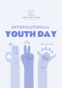 Hand Sign Of The Youth Flyer