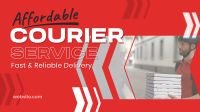 Courier Shipping Service Animation