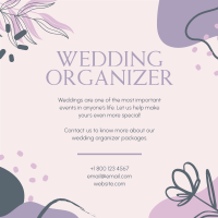 Abstract Wedding Organizer Instagram Post