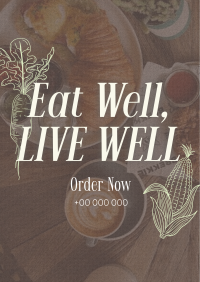 Elegant Food Quotes Poster