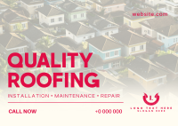 Quality Roofing Services Postcard