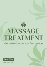 Massage Therapy Service Poster