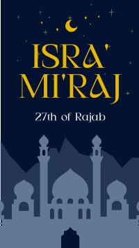 Elegant Isra and Mi'raj Facebook Story