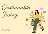 Sustainable Living Postcard