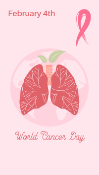 Lungs World Cancer Day  Instagram Story