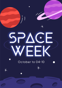 Space Week Poster example 1