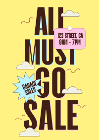 Garage Sale Quirky Poster