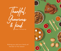 Thanksgiving Diner Facebook Post Design