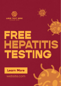 Textured Hepatitis Testing Poster