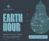 Earth Hour Light Bulb Facebook Post