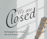 We're Closed Facebook Post Design