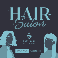 Fancy Hair Salon Instagram Post Design