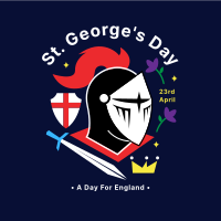 St. George's Knight Helmet Instagram Post