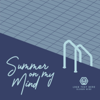 Summer on my Mind Instagram Post Design